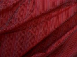 54" Silk Dupioni Stripe Fabric - Vasta Red